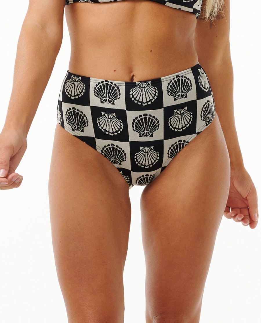 soleil shell hi leg good coverage bikini bottom