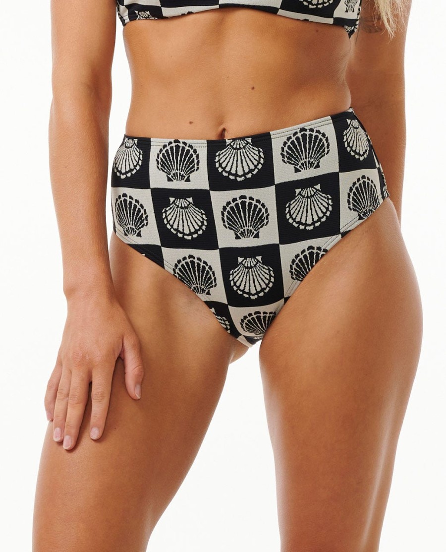 soleil shell hi leg good coverage bikini bottom