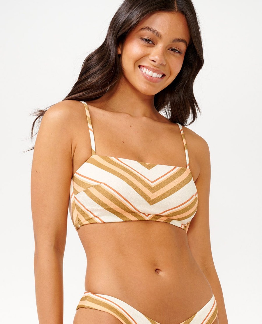 góra bikini catalina stripe bandeau