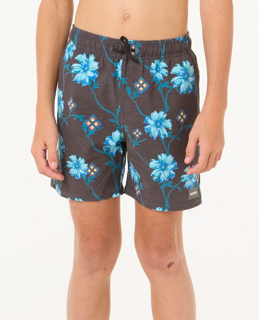 szorty kąpielowe surf revival floral volley – chłopcy 8–16 lat
