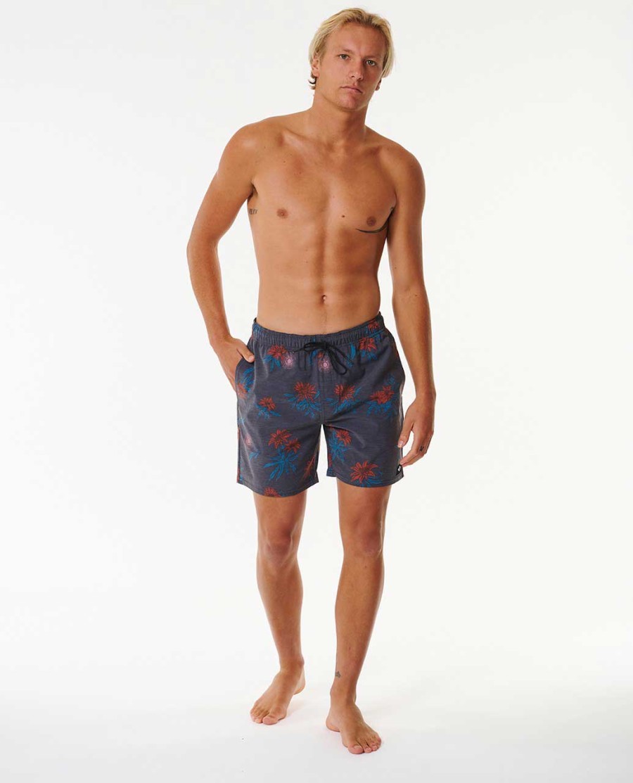sun razed floral volley 17 boardshorty