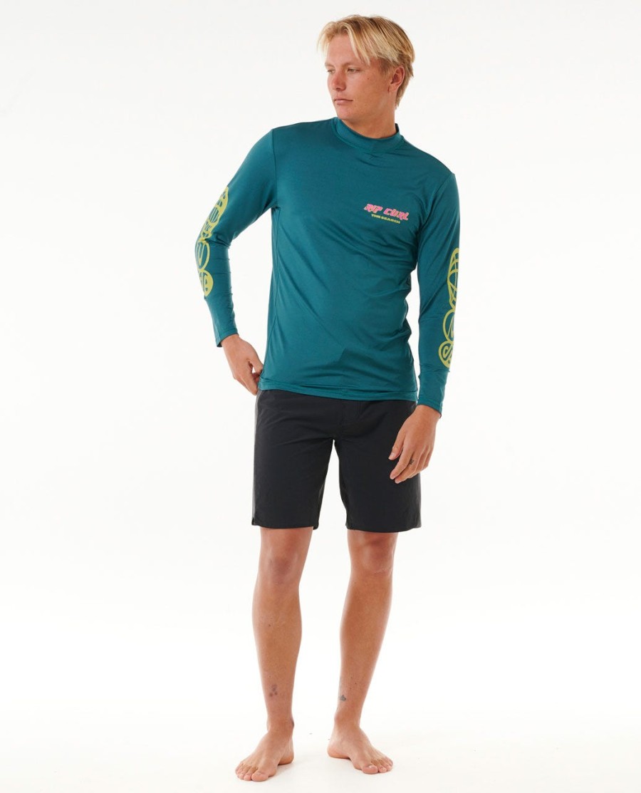 koszulka typu rash vest z długim rękawem quest lockup uv