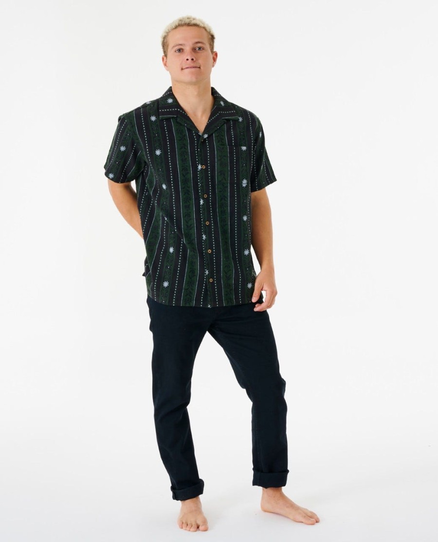 koszula z krótkim rękawem topanga vert stripe